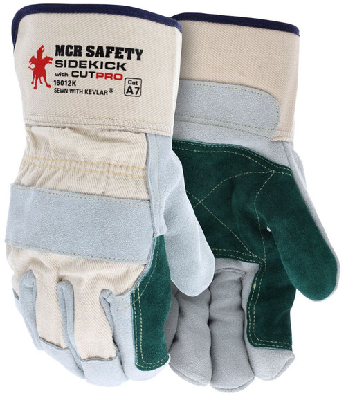 MCR Safety SideKick 16012K Cut Resistant Gloves, ANSI A7