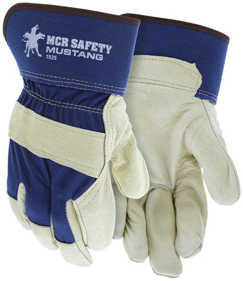 MCR Safety Mustang Series, Leather Palm Work Gloves - 1925
