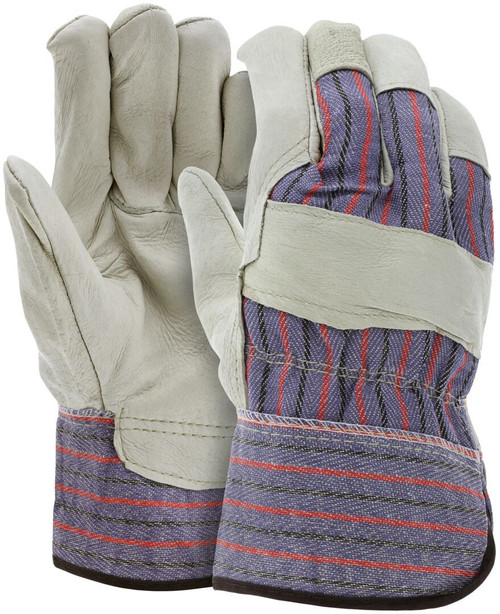 MCR Safety 1960 Grain Pigskin Leather Palm Work Gloves