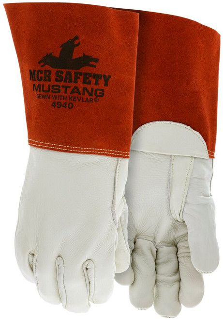 MCR Safety Mustang 4940 Leather Welding Work Gloves