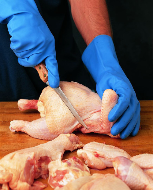 MCR Safety Chemical Resistant Gloves, Latex Coated, 18 mil Thickness