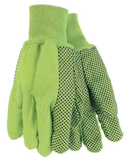 MCR Safety 9018DG Double Palm Work Gloves, 18 Ounce Cotton Canvas, PVC Coated