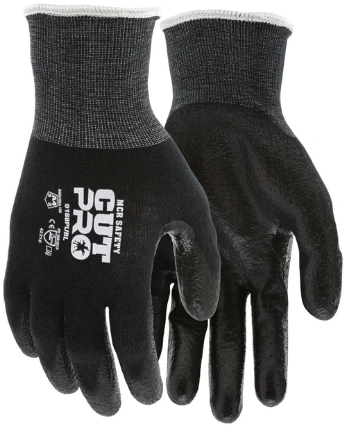 MCR Safety CutPro 9188PUB Cut Resistant Gloves, ANSI A4, Polyurethane Coated