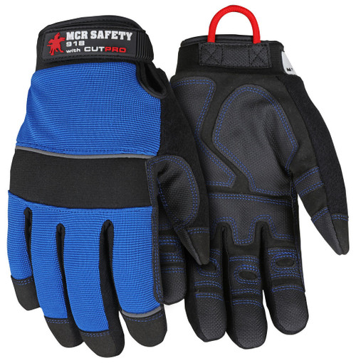 MCR Safety 918 Cut Resistant Gloves, ANSI A3, PVC Coated