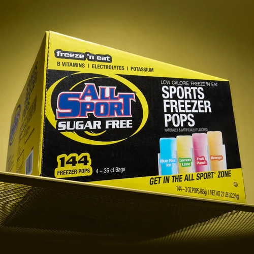All Sport 10122566 Cooling Products, Sugar Free Electrolyte Freezer Pops