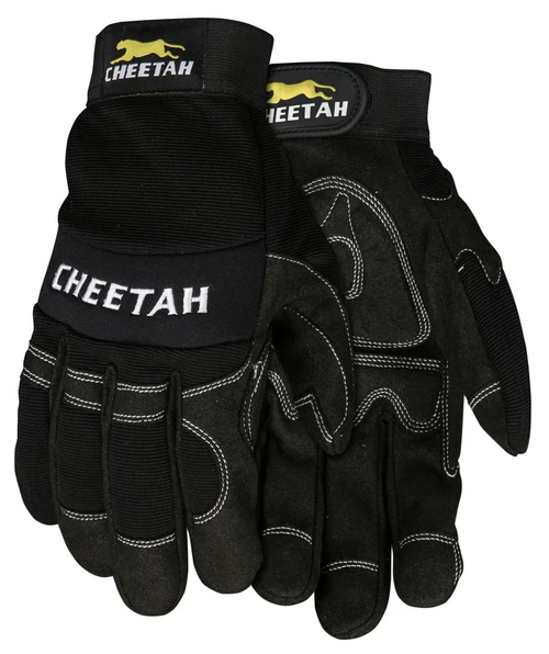 MCR Safety 935CH Cut Resistant Gloves, Mechanics Gloves, Synthetic Leather Palm
