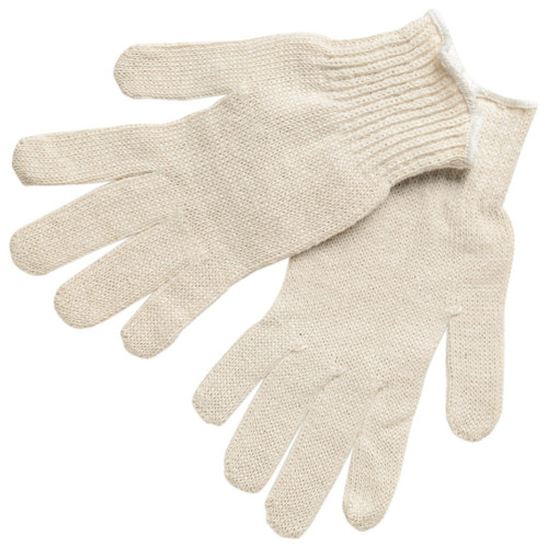 MCR Safety 9634 String Knit Work Gloves, 7 Gauge Economy Weight, Uncoated