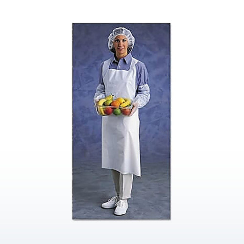 Ansell AlphaTec 105459 Polyethylene Apron, 28 in x 45 in, White