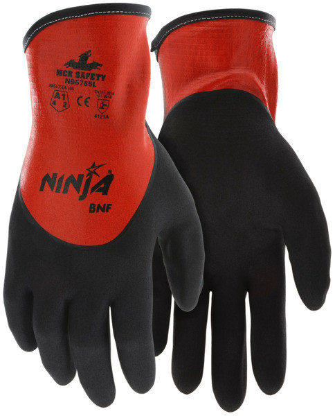 MCR Safety Ninja® BNF Work Gloves, 18 Gauge Nylon / Spandex Shell - N96785