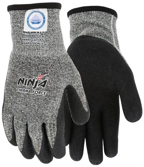 MCR Safety Ninja N9690TC Therma Force, Insulated Cut Resistant Work Gloves