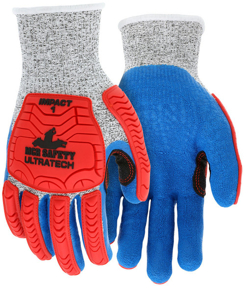 MCR Safety UT1951 Cut Resistant Gloves, ANSI A4, Latex Coated
