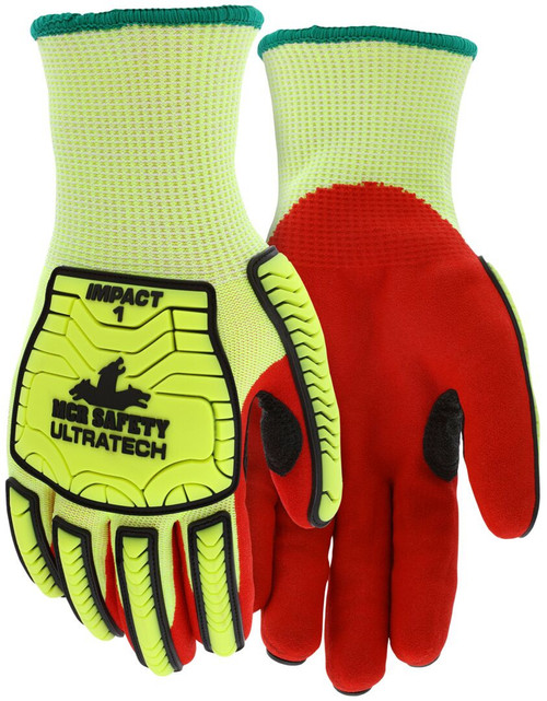 MCR Safety UT1956 Cut Resistant Gloves, ANSI A5, Nitrile Coated