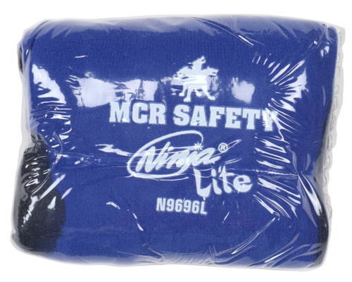 MCR Safety Ninja® Lite Work Gloves 18 Gauge Blue Nylon Shell Polyurethane (PU) Coated Palm and Fingertips Vending Packaged  18 gauge athletic grade nylon shell provides feather light fit for greater tactile sensitivity - VPN9696