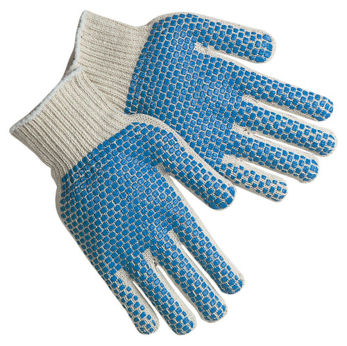 MCR Safety Cotton String Knit Work Gloves, 7 Gauge Regular Weight String Knit