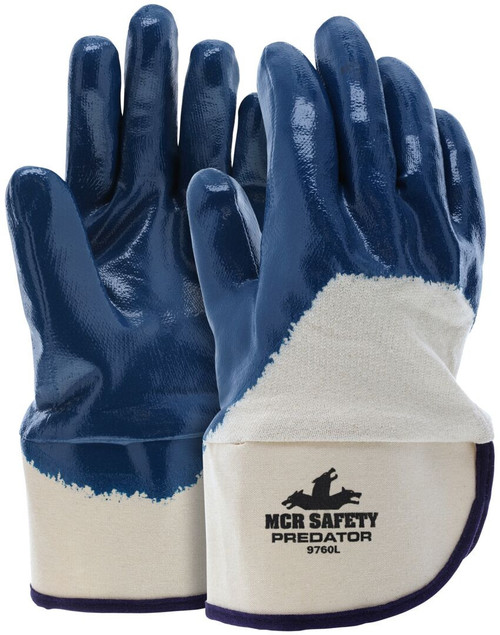 MCR Safety Predator® Series, Over-the-Knuckle Nitrile Coated Work Gloves - 9760