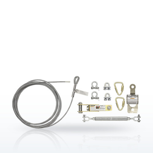 FallTech 620030 SteelGrip® Single-span Temporary Cable HLL Assembly without Anchors