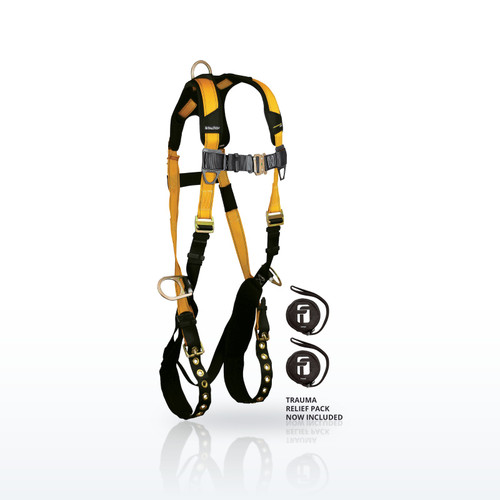 FallTech 7023 Harnesses, Journeyman Flex Steel 3D Standard Non-belted Full Body