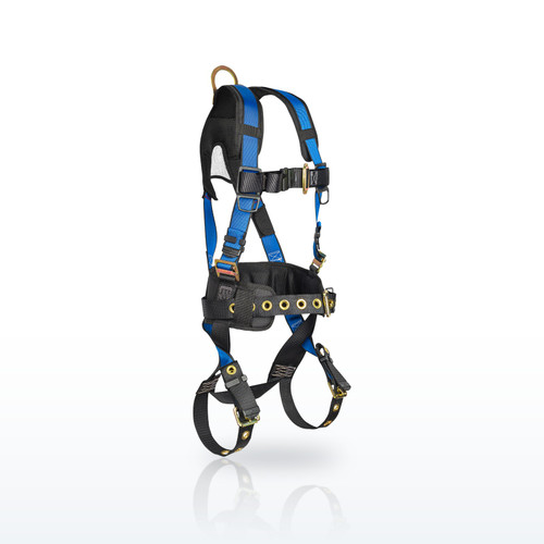 FallTech 7074B Harnesses, Contractor+ 1D Construction Belted Full Body Harness