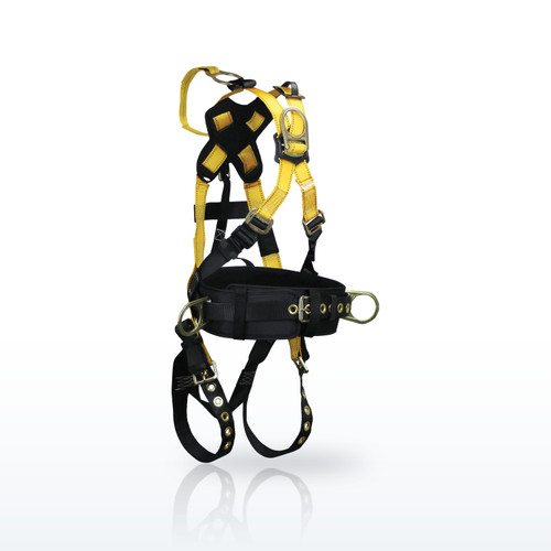 FallTech Roughneck 8026 Harnesses, 5D Derrick Cross-over Belted Full Body