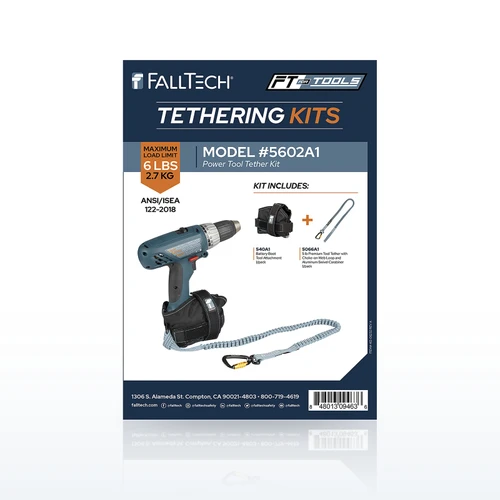 FallTech 5602A1 Tool Tethering Kit, 6 lb, Power Tool