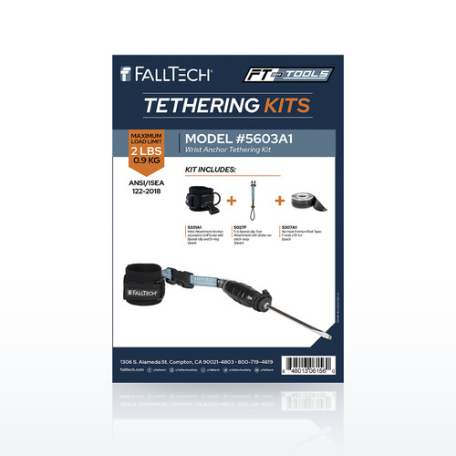 FallTech 5603A1 Tool Tethering Kit, 5 lb, Wristband with Speed Clip Attachments and Tool Tape