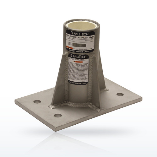 FallTech 65040CMS Components, Center-mount Stainless Steel Bolt-on Fixed Davit