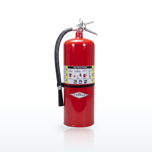 Amerex 11213 Model A411 ABC Dry Chemical Fire Extinguisher, 10A:120B:C, 20 lb