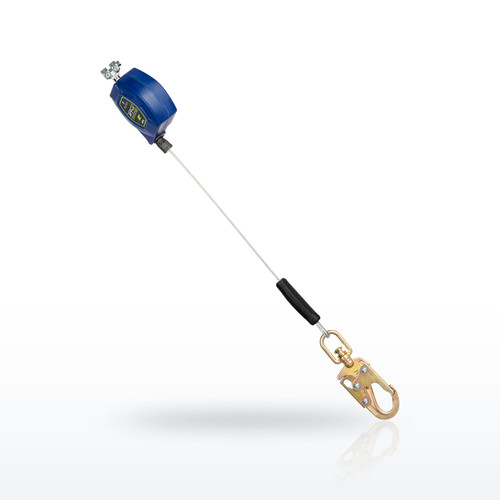 FallTech 82808RP2 8' FT-X® Cable Class 2 Leading Edge Personal SRL-P, Replacement-leg with Steel Swivel Snap Hooks with SpeedLink™