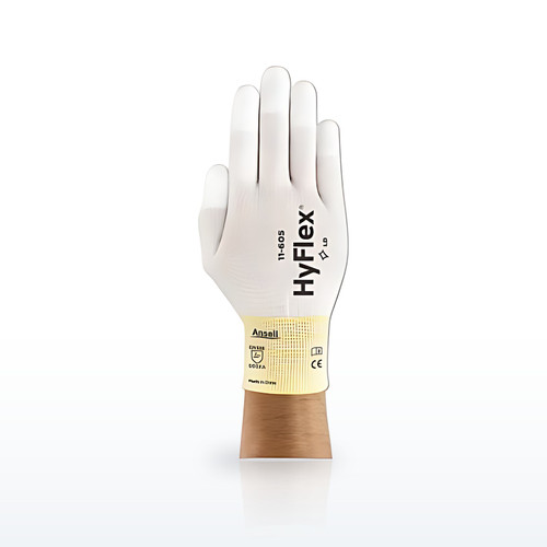 11-605 Fingertip-Coated Gloves, Size 8, White