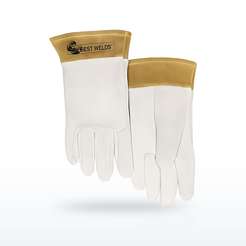 Best Welds 110TIGL 110-TIG Capeskin Welding Gloves, Large, White