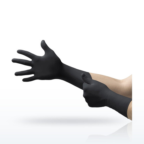 Ansell Microflex MidKnight XTRA 93-862 Nitrile Gloves, 6.3 mil - Box of 100