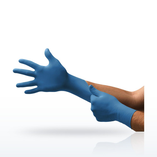 Ansell TNT Blue Nitrile Disposable Gloves, 5 mil