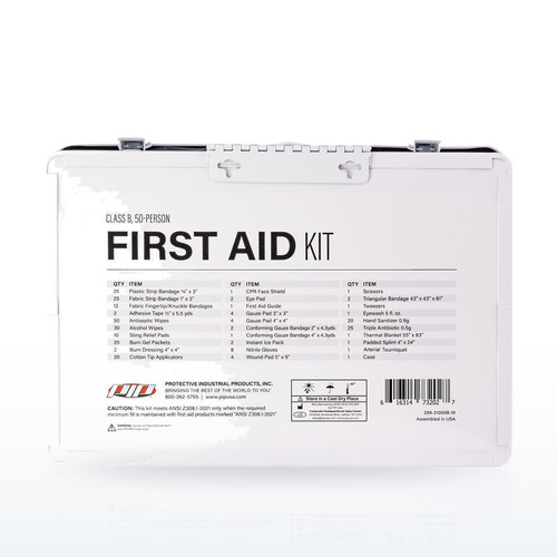 ANSI Class B Metal First Aid Kit - 50 Person, 299-21050B-M
