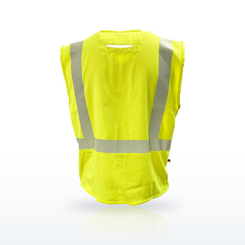 ANSI Type R Class 2 Dual-Certified AR/FR Solid Vest with "D" Ring Access