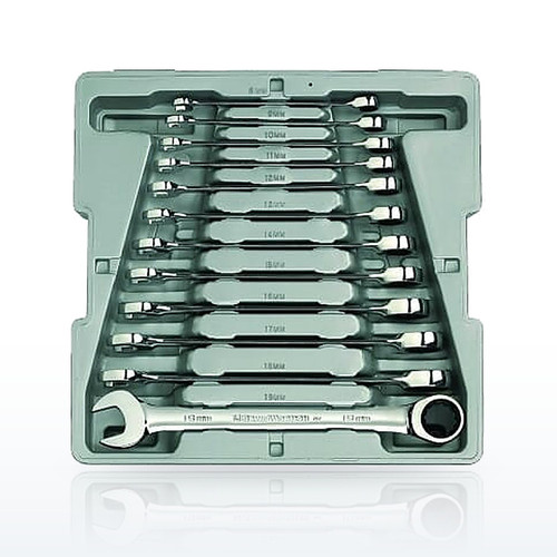 GEARWRENCH 9412 12 Piece Combination Ratcheting Wrench Set, Metric