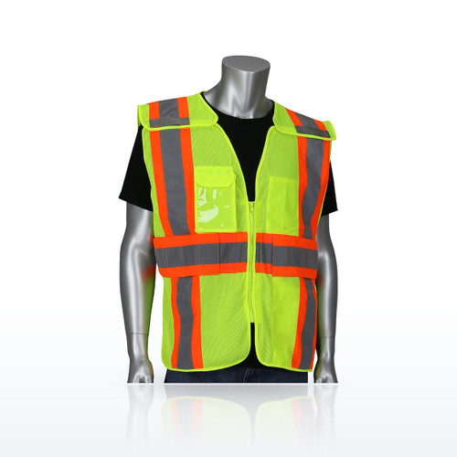 ANSI Type R Class 2 Expandable Two-Tone Mesh Breakaway Vest, 302-0590