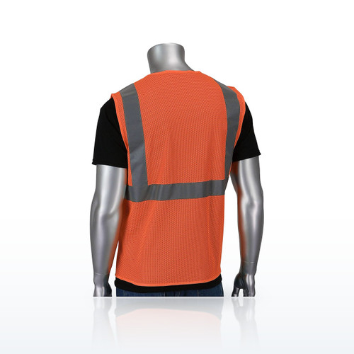 ANSI Type R Class 2 Two Pocket Value Zipper Mesh Vest, 302-V200