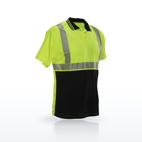 Reflective Apparel 342CT Hi-Vis Shirts, ANSI Type R Class 2 Short Sleeve Polo