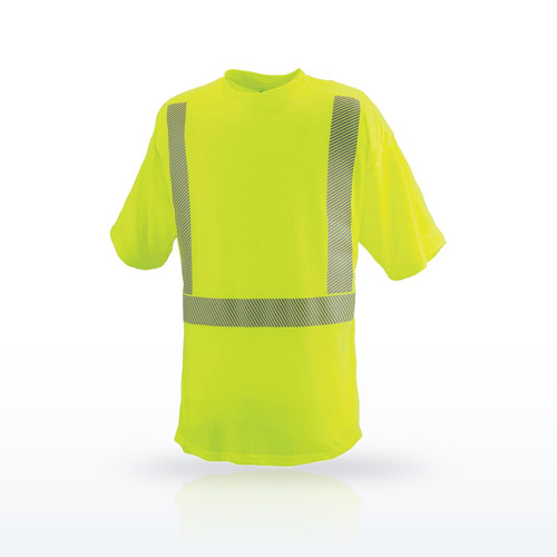 Reflective Apparel 101CT Hi-Vis Shirts, ANSI Type R Class 2 Short Sleeve T-Shirt