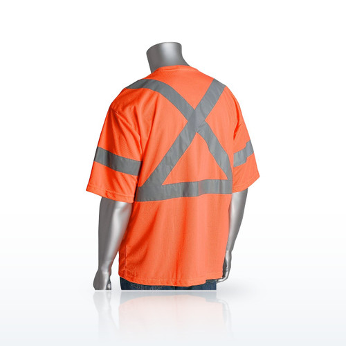 ANSI Type R Class 3 and CAN/CSA Z96 X-Back Short Sleeve T-Shirt, 313-1400