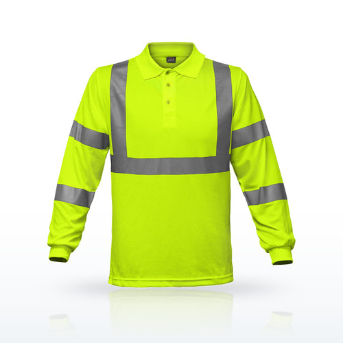 ANSI Type R Class 3 Long Sleeve Polo Shirt, 314ST