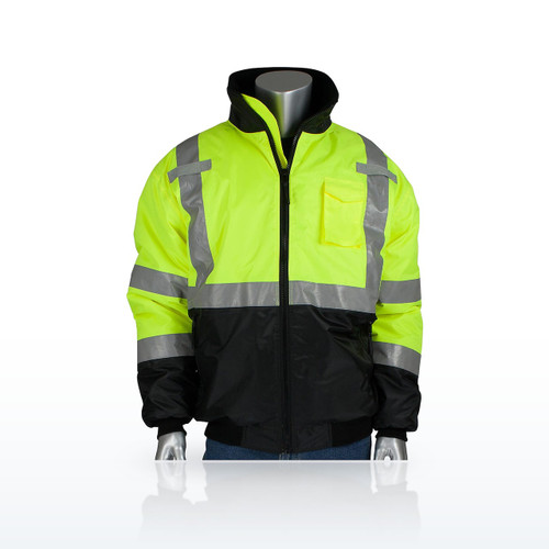 PIP 333-1740 Hi-Vis Jackets & Outerwear, ANSI Type R Class 3 Value Black Bottom