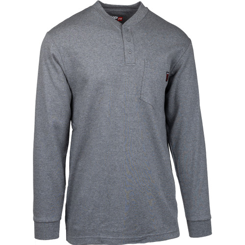 PIP 385-FRHN Arc Flash Clothing, AR/FR Dual-Certified Long Sleeve Henley