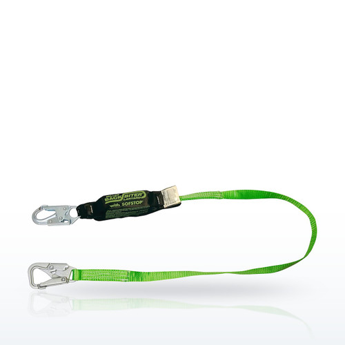 BackBiter® Tie-Back Single Leg Web Lanyard with SofStop® Energy Absorber