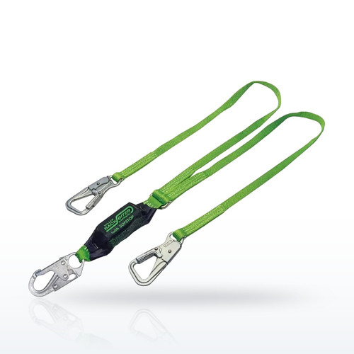 Miller BackBiter 8798B Shock-Absorbing Lanyards, Tie-Back Kevlar Webbing Welding
