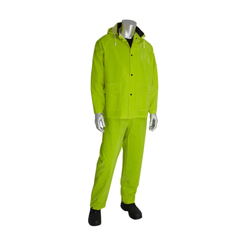 Base35™ Premium Hi-Vis Three-Piece Rainsuit - 0.35mm, 201-355