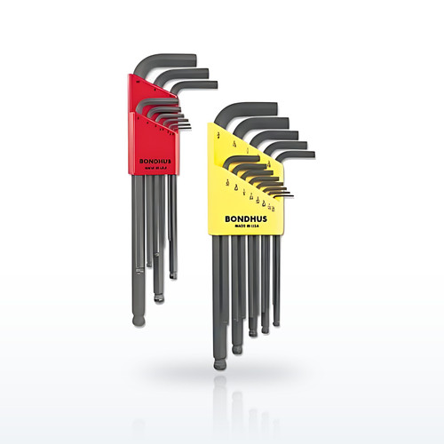 Bondhus Balldriver 20199 Hex Key Sets, L-Wrench Combination Set, 22 per pack