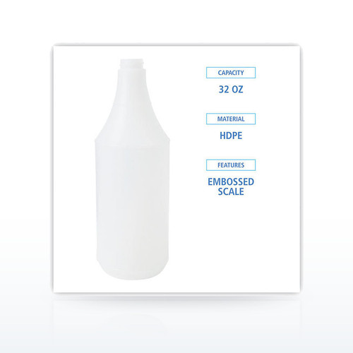 Boardwalk Embossed Plastic Spray Bottle - 32 oz, Clear