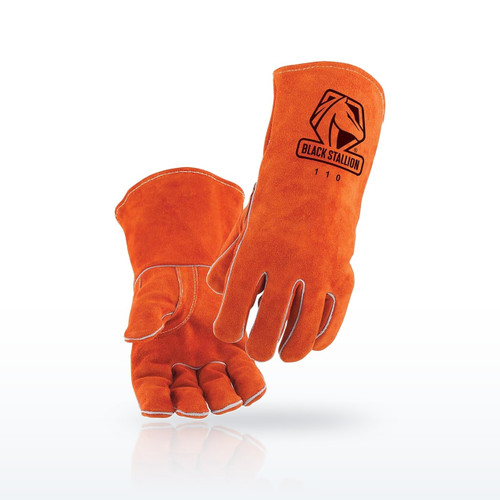 Black Stallion 110 Select Shoulder Split Cowhide Stick Welding Gloves - Size L