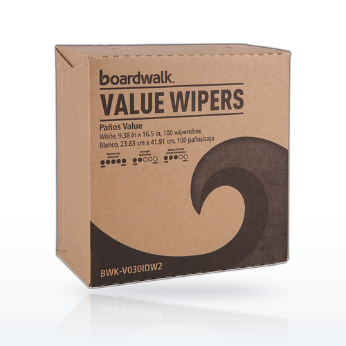 Boardwalk DRC Wipers - 9-1/3 x 16-1/2 in, White